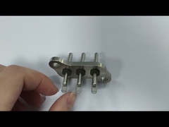 Dual keramische, geblokkeerde soldeertab Hoogtemperatuur verzegelde terminal voor nieuwe energie elektrische compressor