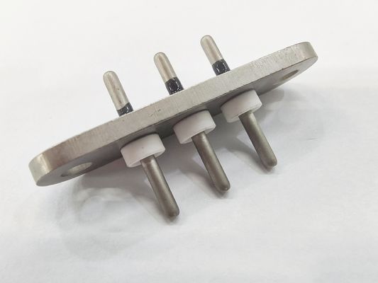 Hermetische terminals met een enkele afdichting met 45 staal-electroless-nikkelplating