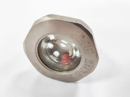 Drukhermetisch zichtglas met flensaansluiting Glas tot metaaldicht 1215 staal
