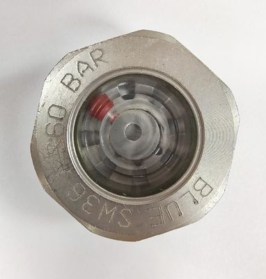Drukhermetisch zichtglas met flensaansluiting Glas tot metaaldicht 1215 staal
