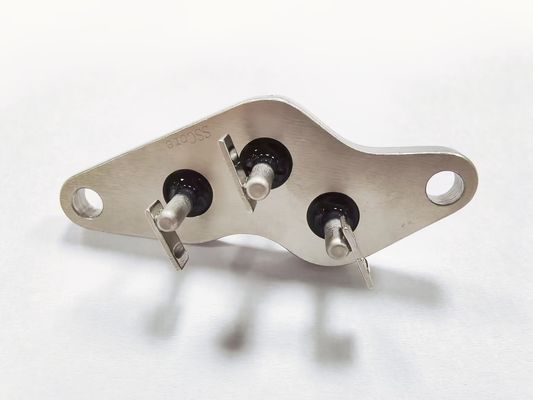 Glaskeramische hermetische elektrische voertuigconnector voor panelmontage tot 20A 540V door SSCore