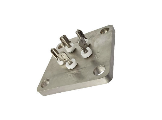 220V-circuits isolerend eindblok met elektroless nikkelplating en schroefverbinding