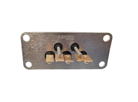 10 PINS kern koper-geplatte tin hermetische afdichting terminal met dubbele soldeerpads gemaakt door glas-keramische-metaal sintering