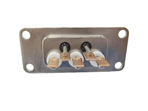 10 PINS kern koper-geplatte tin hermetische afdichting terminal met dubbele soldeerpads gemaakt door glas-keramische-metaal sintering