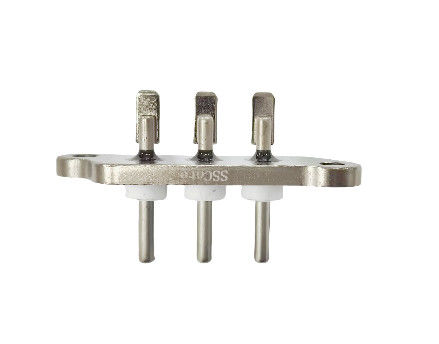 Nickel-geplatte korte lasbak verzegelde terminal met 30,6 mm naaldlengte en 1000MΩ isolatieweerstand
