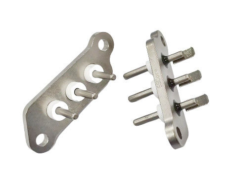 Nickel-geplatte korte lasbak verzegelde terminal met 30,6 mm naaldlengte en 1000MΩ isolatieweerstand