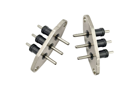 30A Maximale Werkstroom Hermetische Elektrische Voertuigconnector met SUH446 en Koperen Pin Materialen