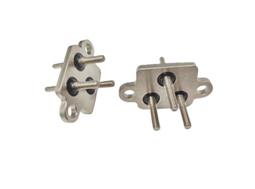 Hermetisch afgesloten terminal 304 van roestvrij staal Installatie van ijzeren schelpen en 5,0 MPa barsttest voor kritieke omgevingen