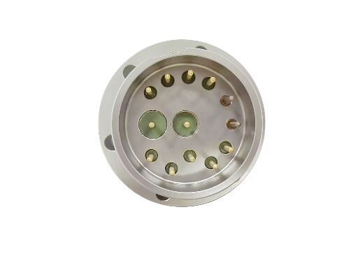 Zilverkleurige glazen metalen afdichtingen met pin van 4J50-legering, ideaal voor duurzame elektrische en mechanische componentafdichting